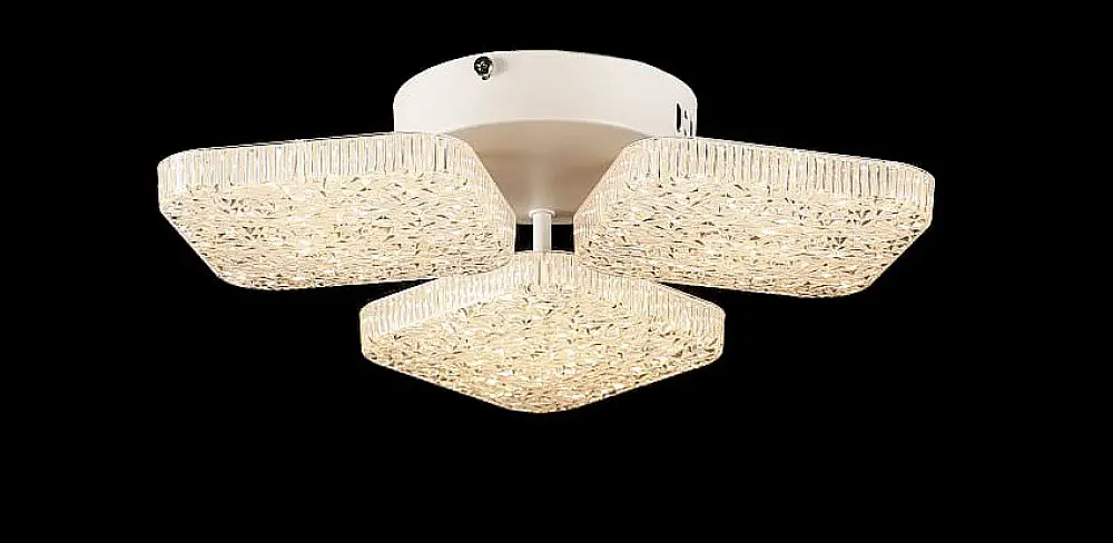 Люстра стельова LED Splendid Ray L3181/3, 72W, білий, з пультом, сучасний стиль, 3 лампи, димер, 37 см - фото 3