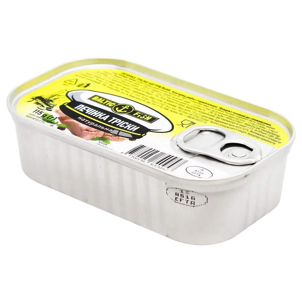 Печінка тріски Baltic Fish натуральна 115 г