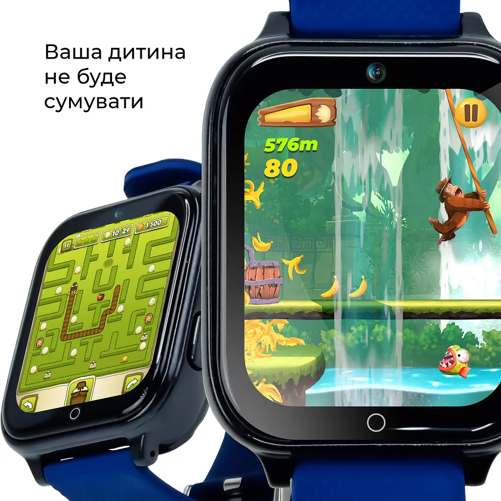Смарт-годинник JETIX DF100 Pro з 4G відеодзвінком, вібродзвінком і вологозахистом IP67 — Blue - фото 5