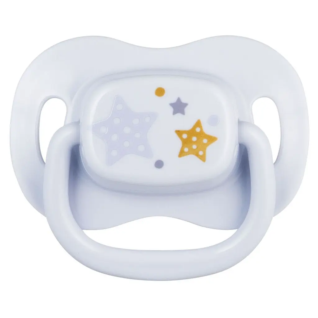 Пустышка Canpol babies Newborn baby силиконовая симметричная 6-18 месяцев голубая (22/581_blu_new) - фото 1
