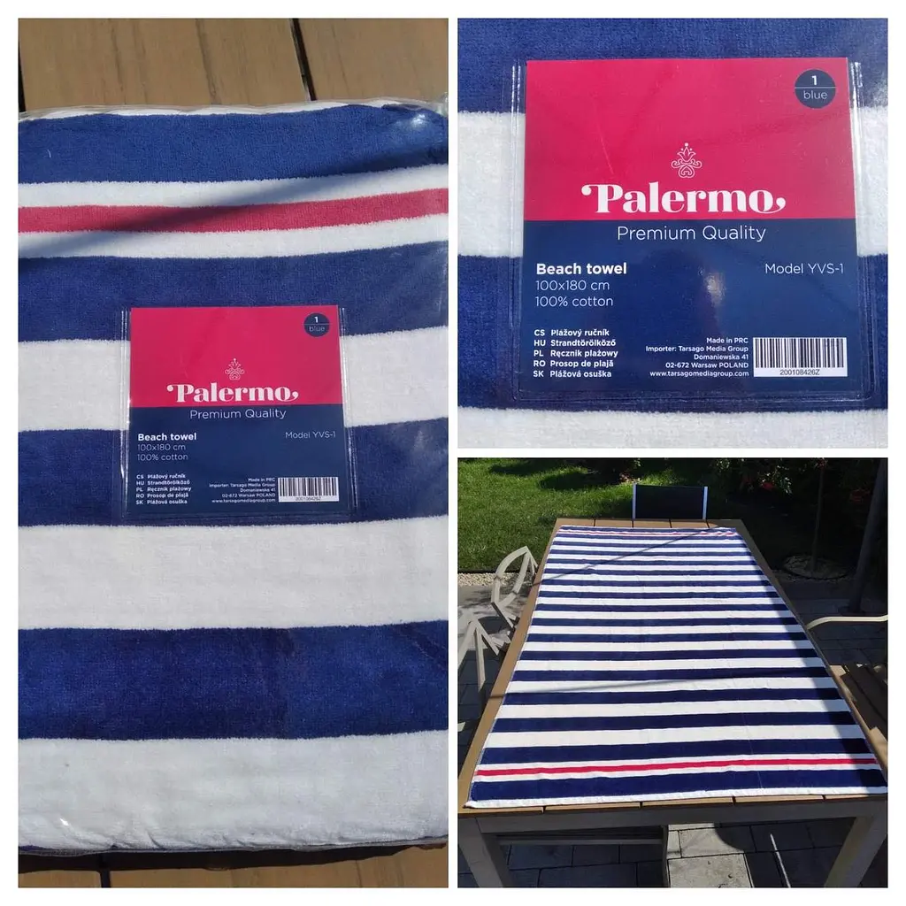 Полотенце пляжное Palermo YVS-1 100% котон 100x180 см - фото 4