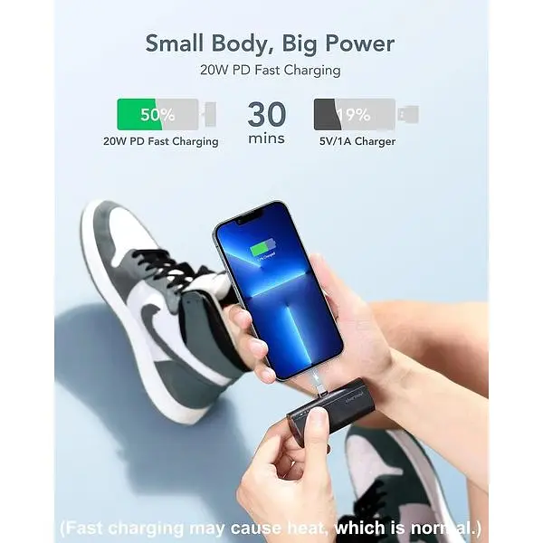 Портативний зарядний пристрій Charmast сумісний з iPhone 14/13 Pro Pro Max 12,12 Pro 12 Pro Max 11 Pro XR X 8,7,6 Plus Airpods - фото 3