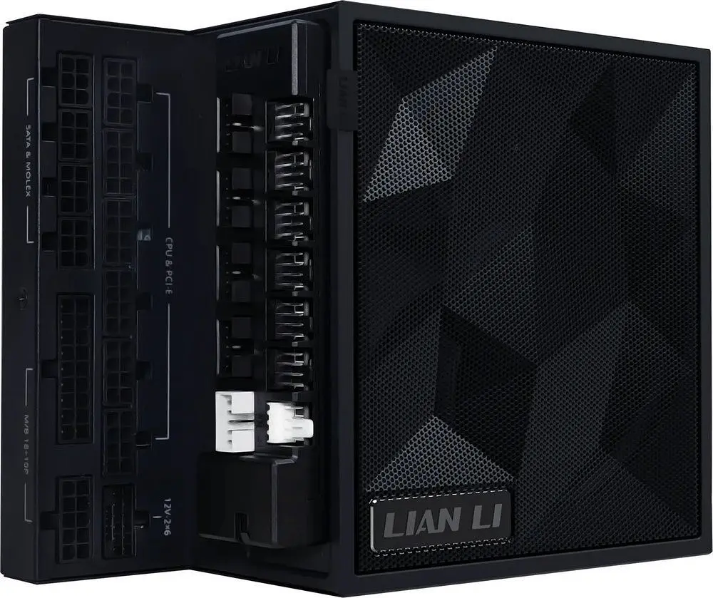 Блок живлення Lian Li Edge Золотистий 1200W Чорний with Hub, EU Cord (G9P.EG1200G.BH00.EU) - фото 5