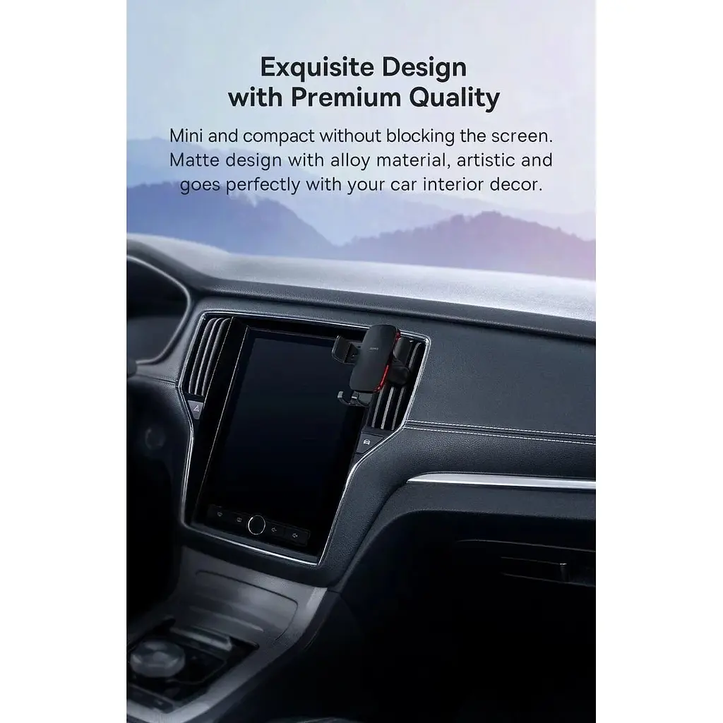 Автотримач Baseus Metal Age 2 Gravity Car Mount (Air Outlet Version) (SUJS000013) - фото 8