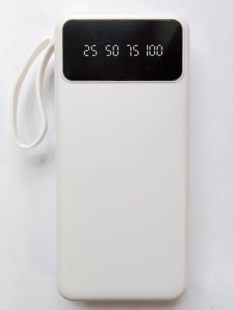 Power Bank Smart 20000 mAh павербанк з екраном LVR 015 White (17553-hbr) - фото 2