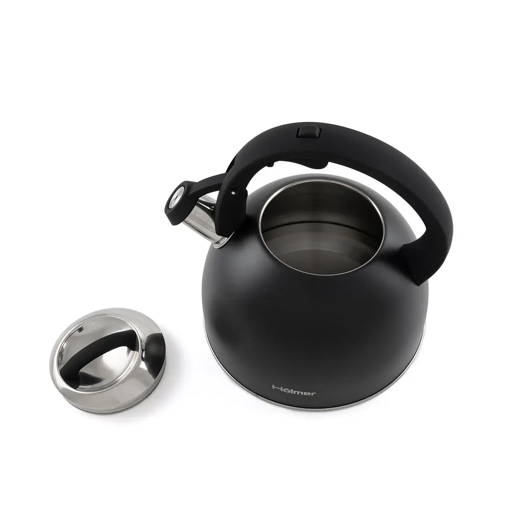 Чайник Holmer зі свистком, 3 л, чорний (WK-1430-BCSB Memory) - фото 8