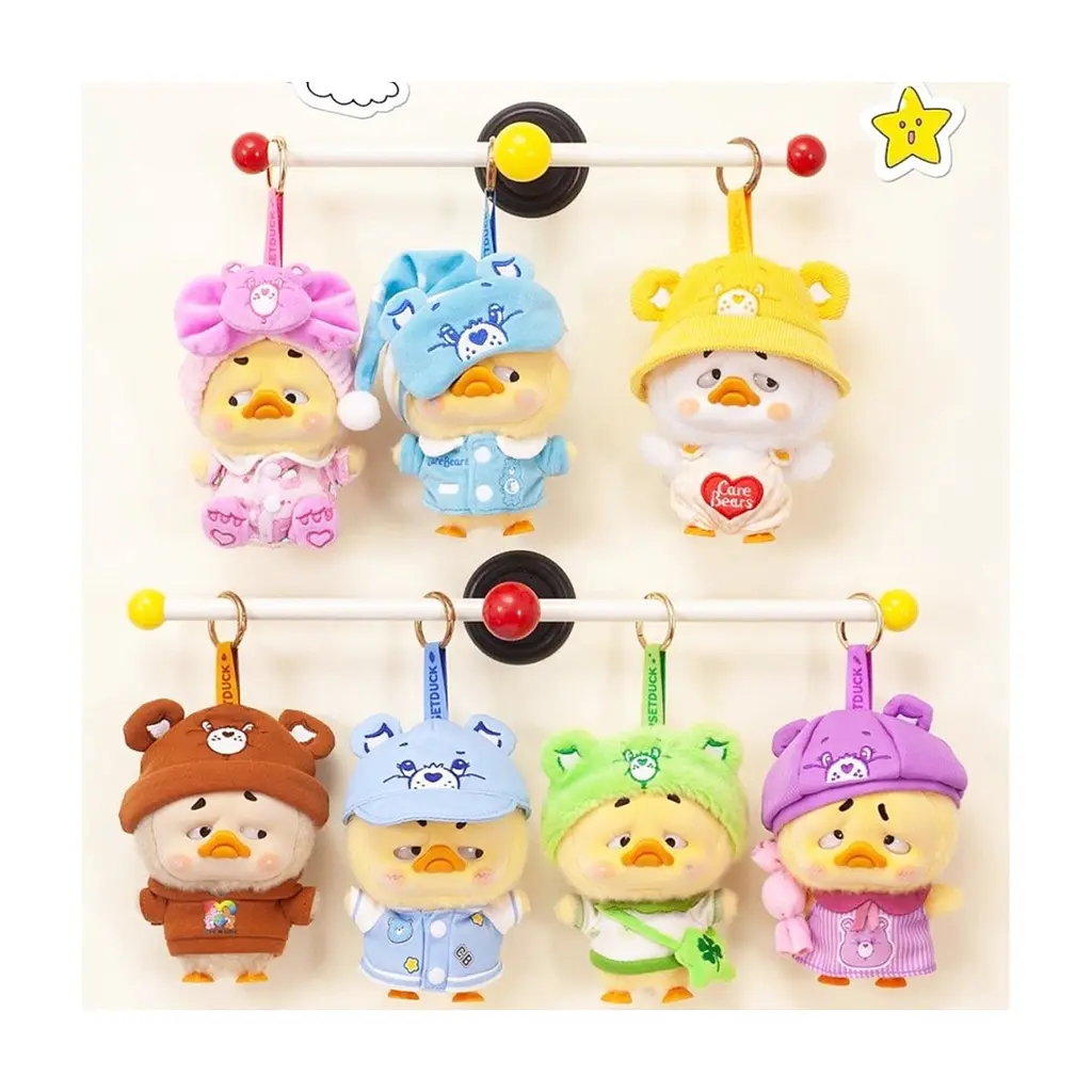 М'яка іграшка Pop Top сюрприз з кільцем 1983toys Upset Duck x Care Bears Будь веселкою (AP17183806800C) - фото 2