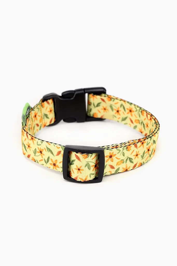 Нашийник ТМ HIDOG Flowers yellow, розмір XL (ширина 25мм (43-66см)) (2100102289018A)(SN) shop (2100102289018) - фото 2