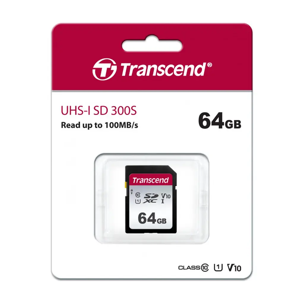 Карта пам'яті Transcend 64GB SDXC class 10 UHS-I U1 V10 (TS64GSDC300S) - фото 2