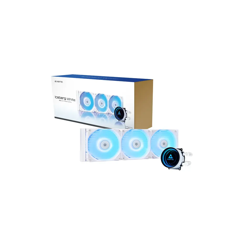 Система рідинного охолодження Chieftec Iceberg 360 ARGB WHITE (CLC-360-RGB-W) - фото 4
