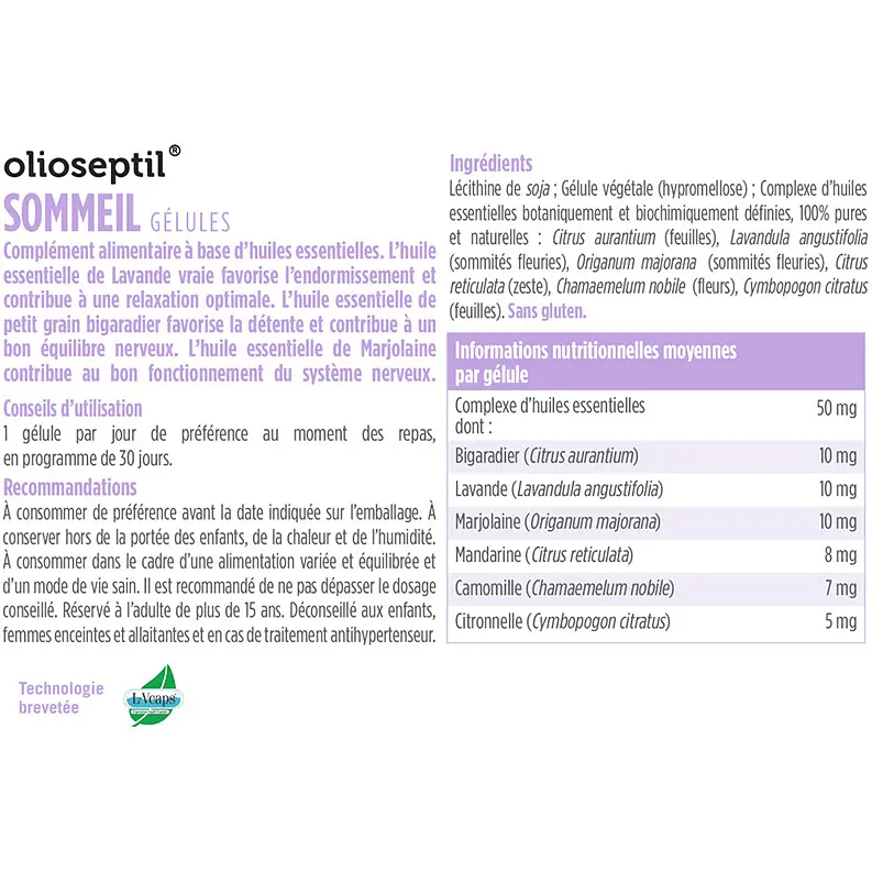 Комплекс Olioseptil Сон 30 капсул - фото 2