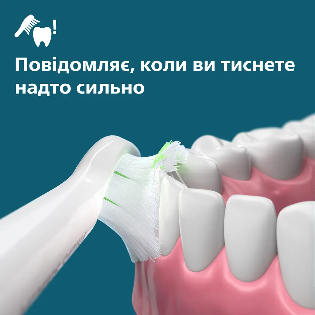 Електрична зубна щітка Philips Sonicare HX7110/01 серії 5500 біла - фото 6