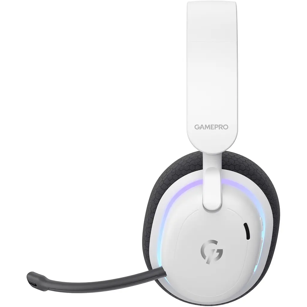 Навушники GamePro Asgard Bragi 7.1 RGB Tri-Mod White бездротові (HSW250W) - фото 4
