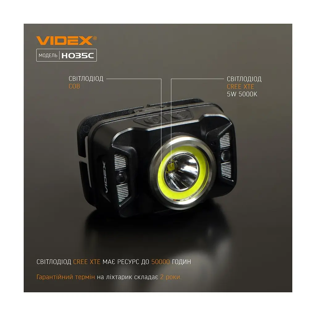 Ліхтар Videx 410Lm 5000K (VLF-H035C) - фото 5