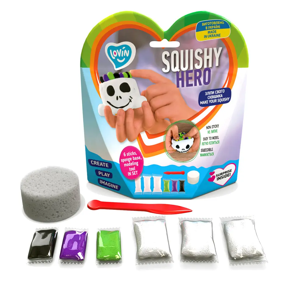 Набір для ліплення Lovin Squishy Scary Ghost 70126 з повітряним пластиліном - фото 2
