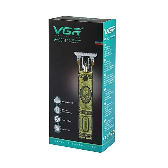Машинка для стрижки волосся VGR V-085 металева Gold (1756375522) - фото 3