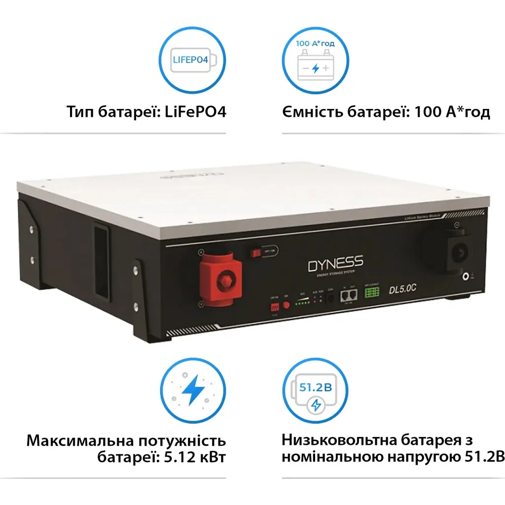 Батарея LiFePo4 Dyness 48V - 100 Ah (DL5.0C) - фото 2