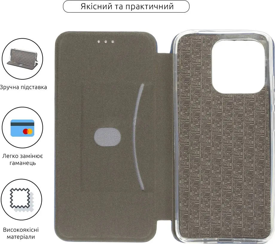 Чохол-книжка ArmorStandart G-Case для Xiaomi Redmi 12С/11A Blue [ARM65968] [83445] - фото 2
