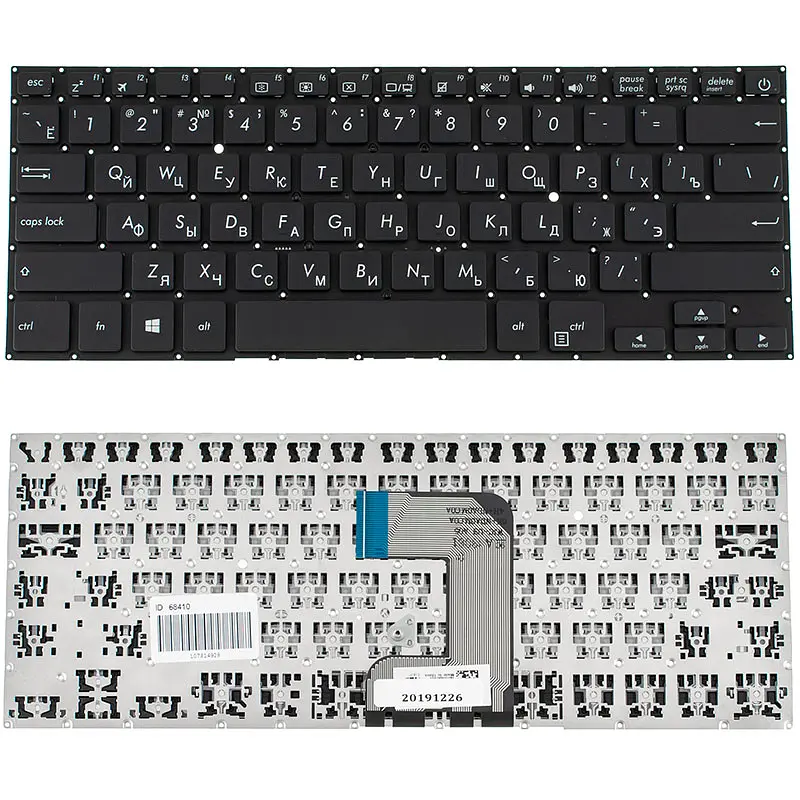Клавіатура для ноутбука ASUS (E406 series) rus, black, без фрейма (оригінал) - фото 2