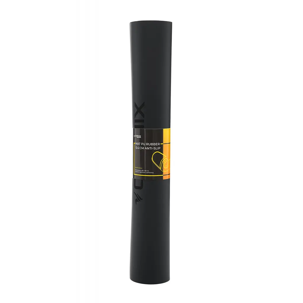 Килимок спортивний Cornix PU 183 x 68 x 0.4 см для йоги та фітнесу XR-0317 Black - фото 4