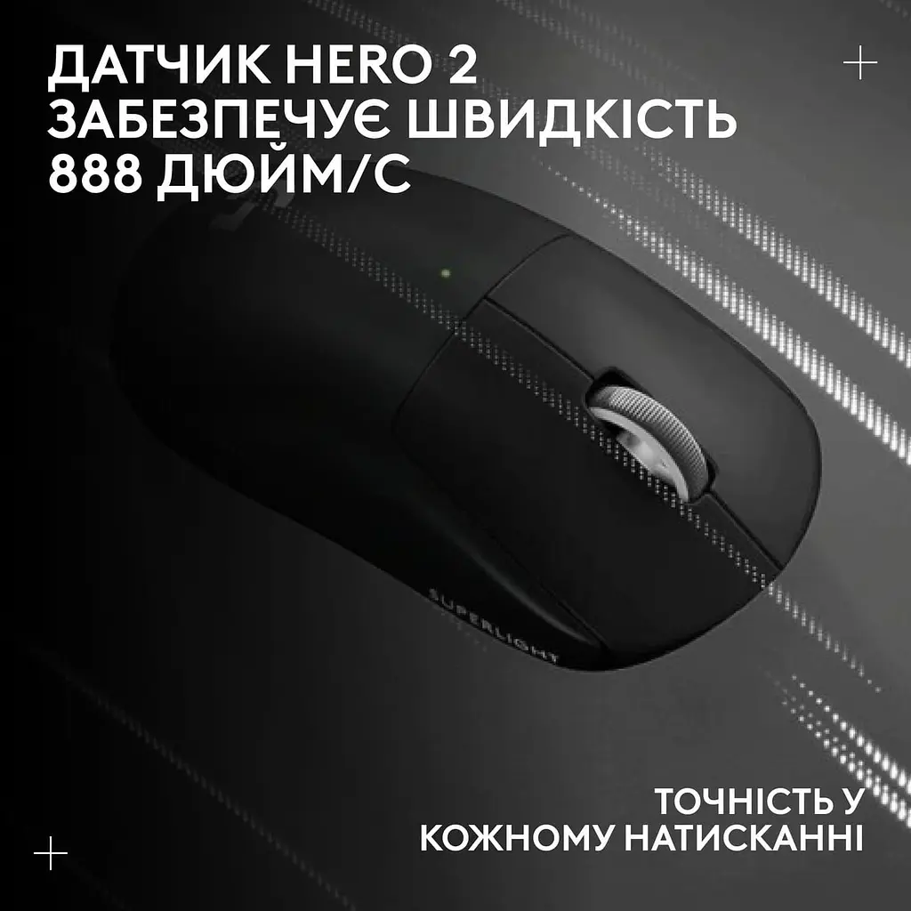 Миша Logitech G Pro X Superlight 2 LightSpeed Wireless Black (910-006630) - фото 12