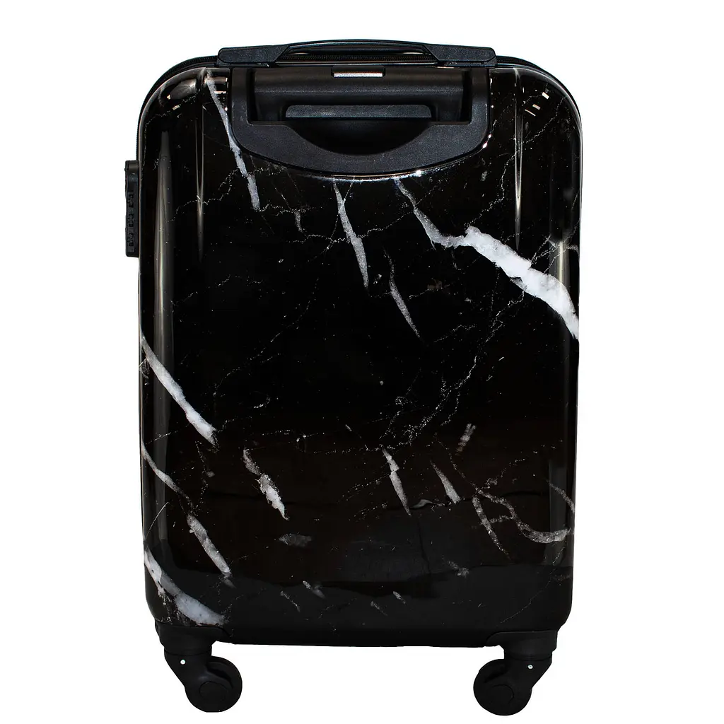 Валіза мала для ручної поклажі Semi Line 20 дюймів (S) дюймів (S) Polycarbonate/ABS-Plastic Black Marble (T5730-1) - фото 4