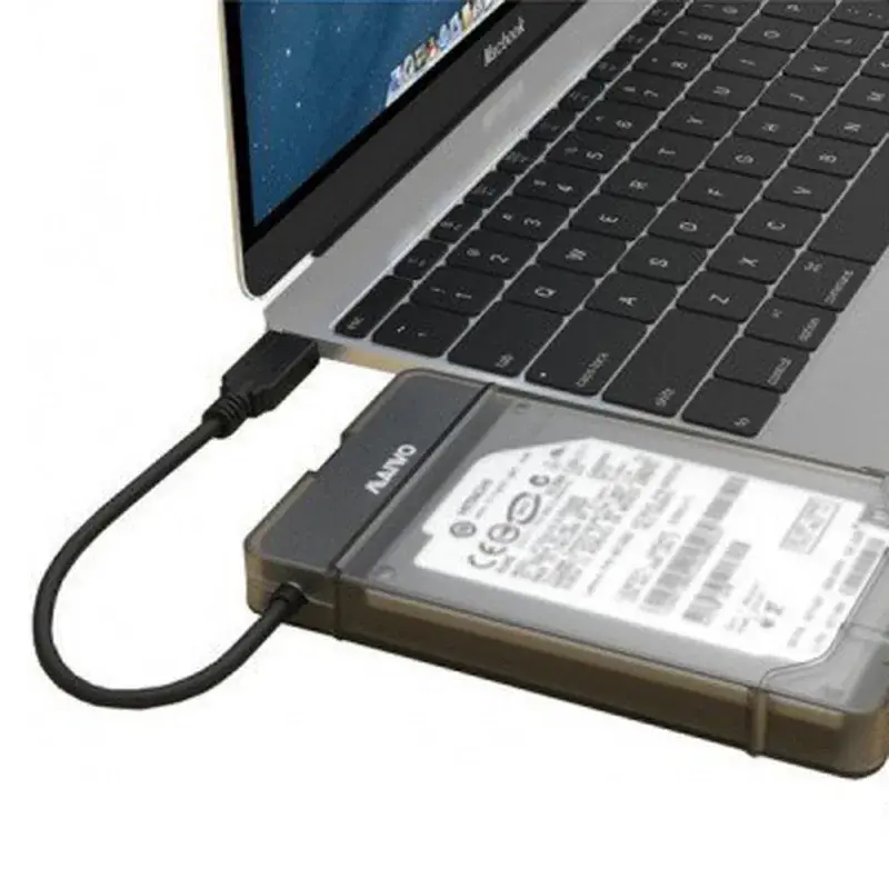Кишеня зовнішня Maiwo USB3.1 GEN1 TypeC to HDD 2,5" SATA/SSD black (K104G2 black) - фото 6