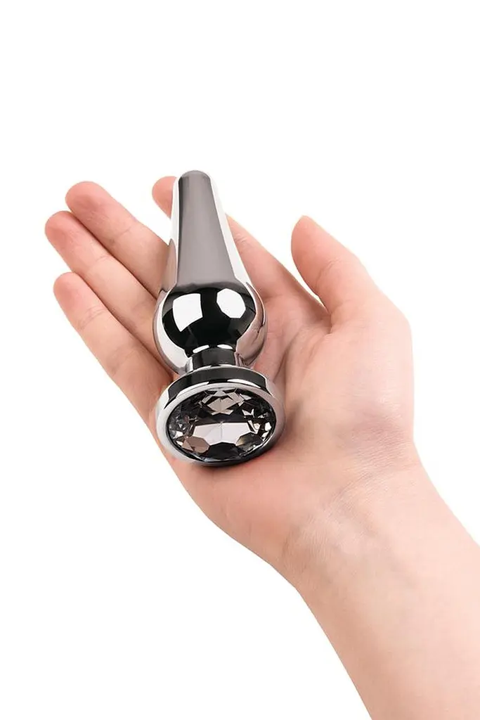 Металлическая анальная пробка Toyfa Metal 12 см (белый) - фото 4