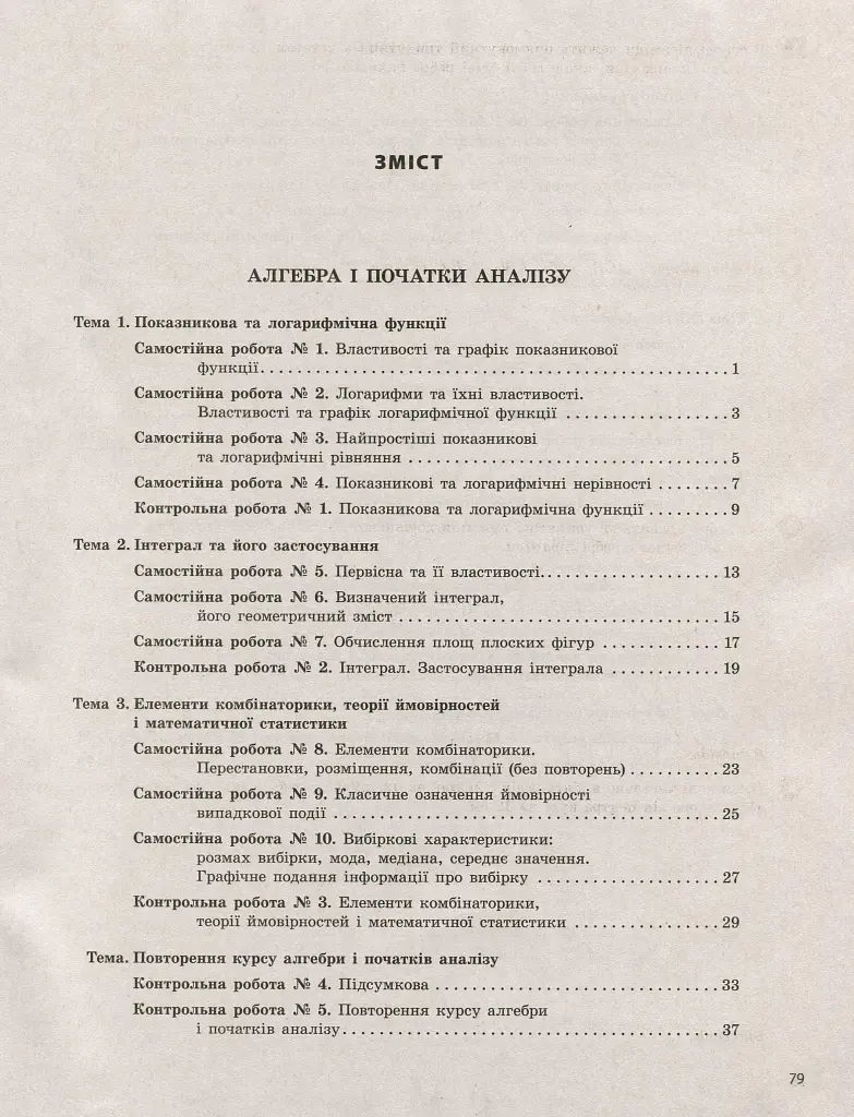 Математика (алгебра і початки аналізу та геометрія). 11 клас (рівень стандарту). Тестовий контроль результатів навчання - фото 2