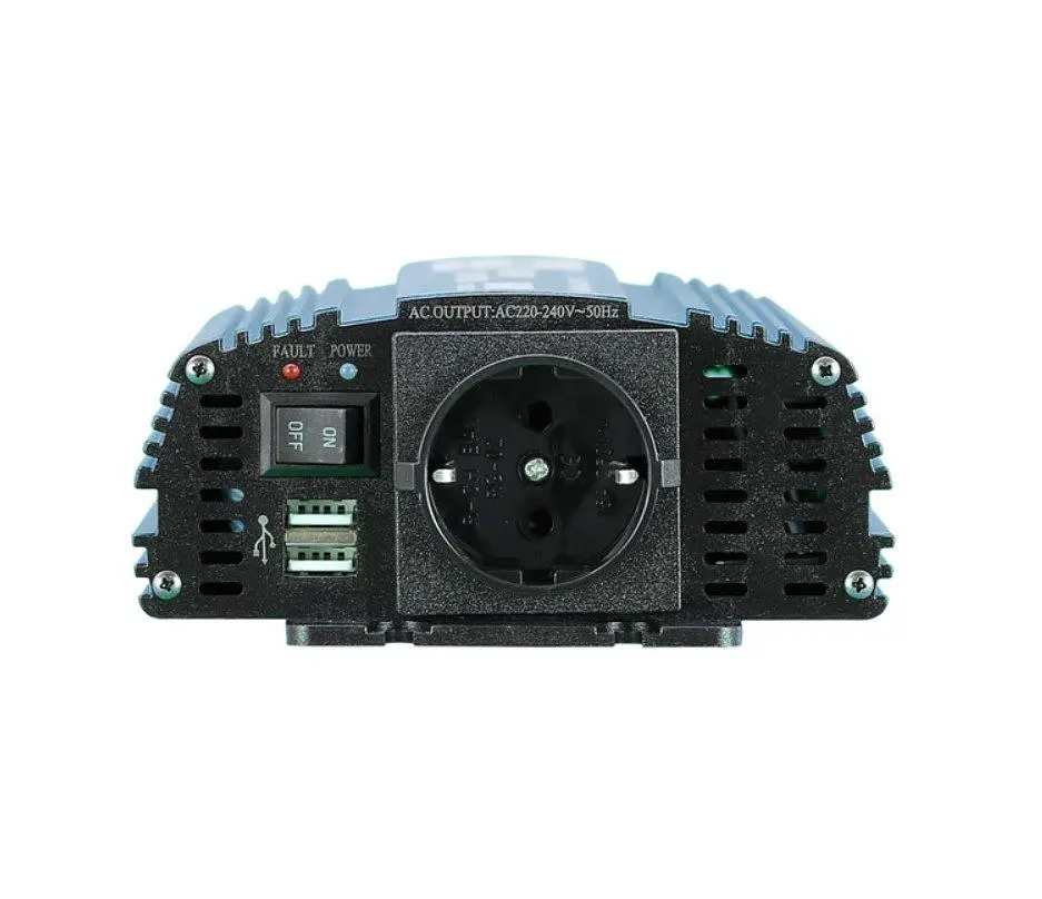 Инвертор напряжения Tommatech MS600, 12V/220V, 600 Вт, approximated, 1 розетка, USB, клеммы - фото 3