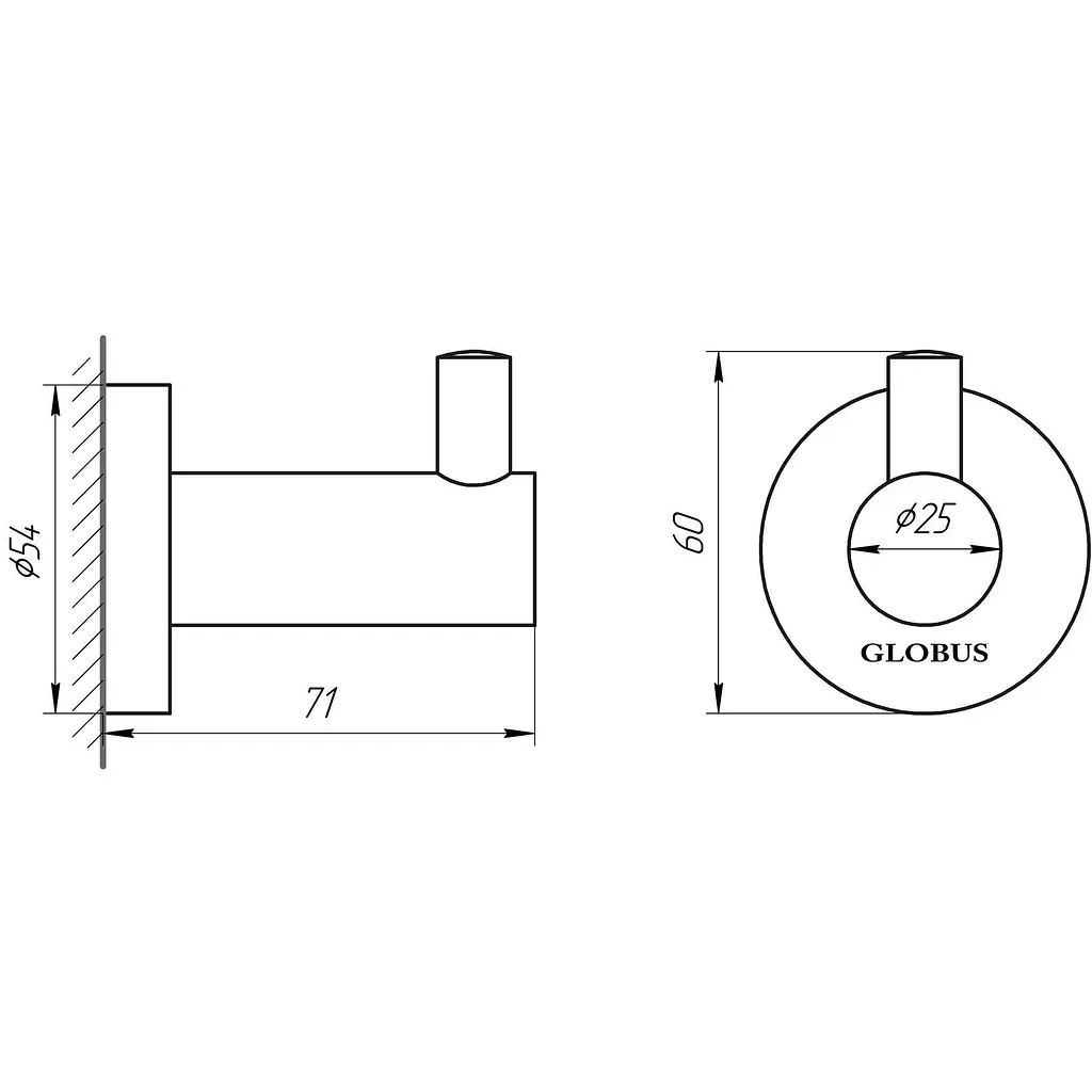 Гачок Globus Lux SS 8411 - фото 2