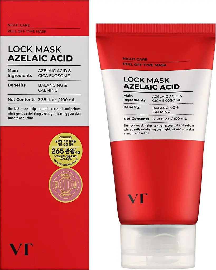 Нічна маска-плівка з азелаїновою кислотою 100 мл VT Cosmetics Az Care Lock Mask - фото 2