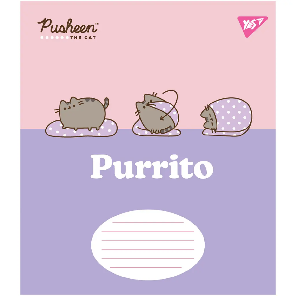 Набір зошитів Yes Pusheen The Cat А5 18 аркушів у клітинку 25 шт. (767615) - фото 4