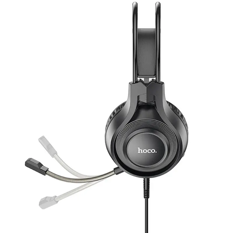 Накладні навушники Hoco W106 Tiger (3.5mm+3.5mm/1.8m) Black - фото 3