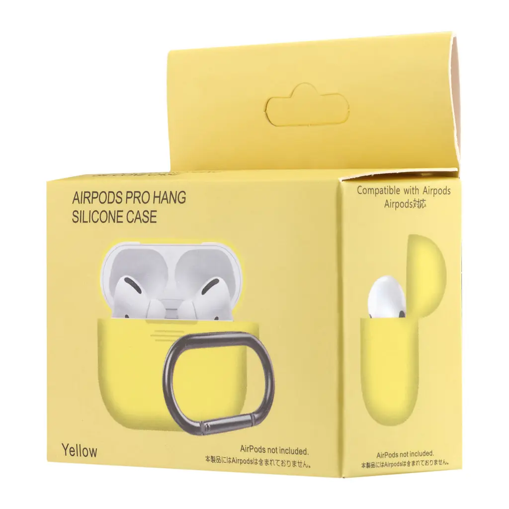 Чохол Silicone Case 1,2mm для AirPods Pro жовтий - фото 2