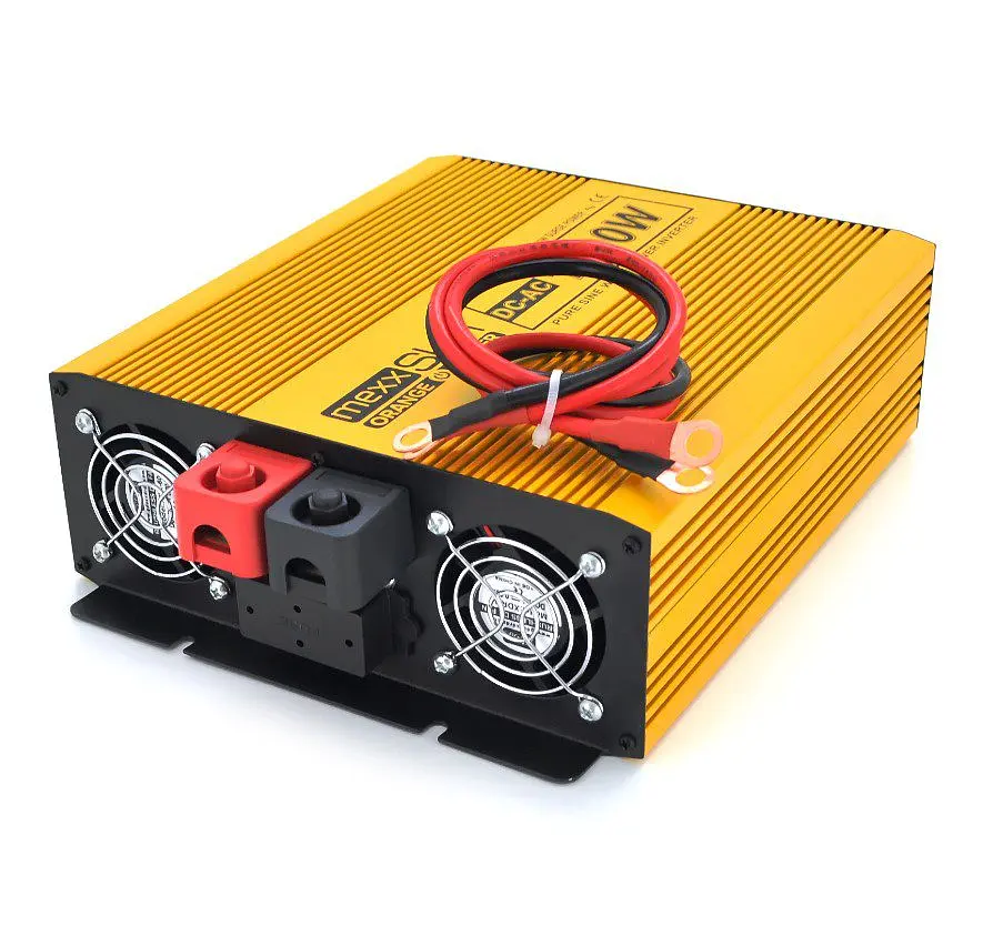 Инвертор напряжения 24/220 V Mexxsun MXSPSW 1000W с правильной синусоидой, 2 Shuko, клеммные провода - фото 2