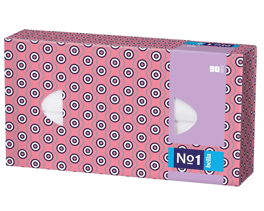 Серветки косметичні Bella №1 Орнамент, в асортименті, 90 шт. - фото 3