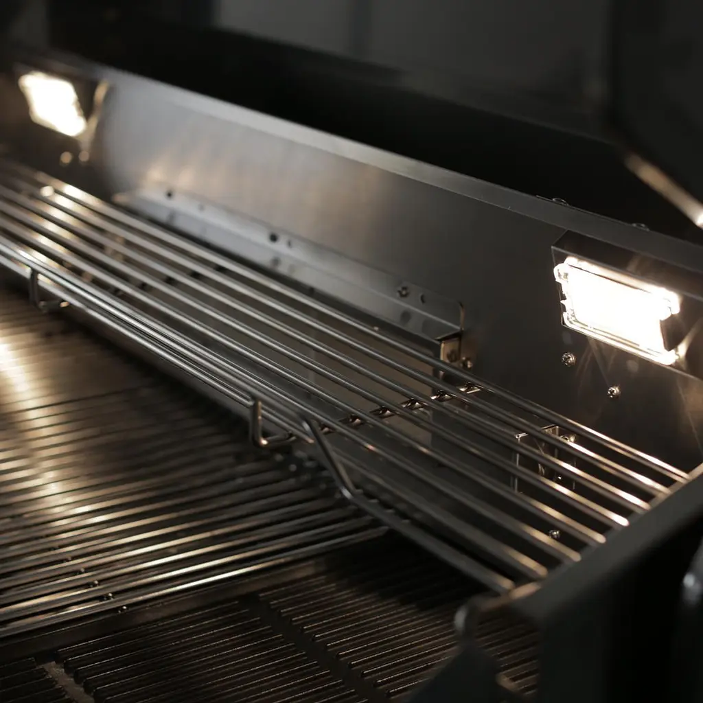 Газовый гриль Santos P-618 с боковой и задней горелкой, нержавеющая сталь (900327) - фото 9