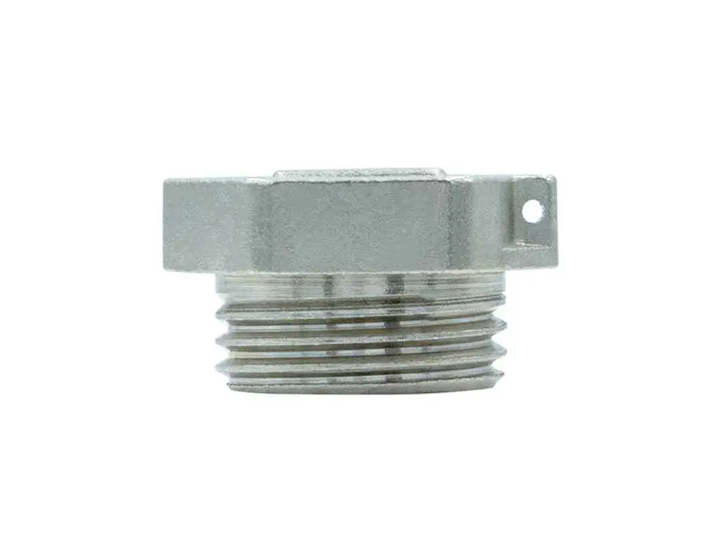 Заглушка RAFTEC 1 1/4" латунь, РЗ, DN32, під пломбу, нікель, ZN04 - фото 6
