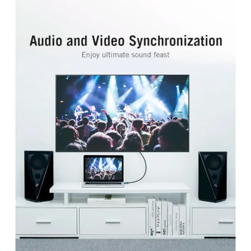 Кабель мультимедійний HDMI to HDMI 15.0m V2.0 4K 30Hz PVC Vention (VAA-M02-B1500) - фото 4
