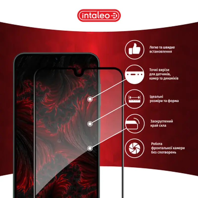 Скло захисне Intaleo Full Glue Samsung A26 Black (1283126608063) - фото 3