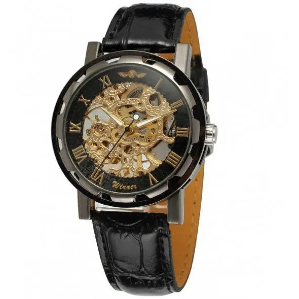 Чоловічий механічний годинник Winner Chocolate - фото 2