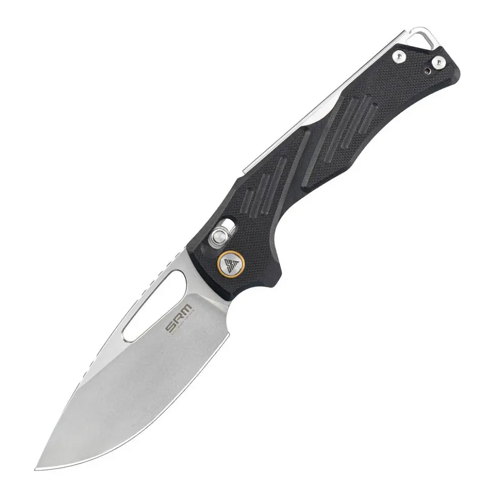Ніж складаний туристичний SRM Mirage 239X-GB (9.2 см) 14C28N / G10 чорний