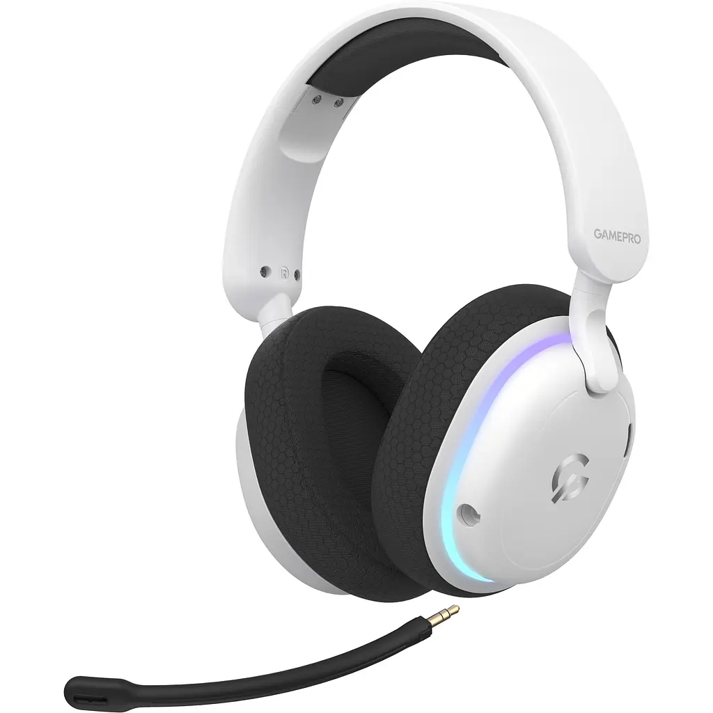 Навушники GamePro Asgard Bragi 7.1 RGB Tri-Mod White бездротові (HSW250W) - фото 3