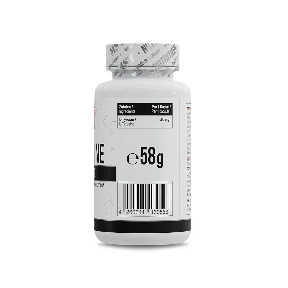 Тирозин L-Tyrosine 500 mg, 90 вегакапсул MST Nutrition vit0004622 - фото 2