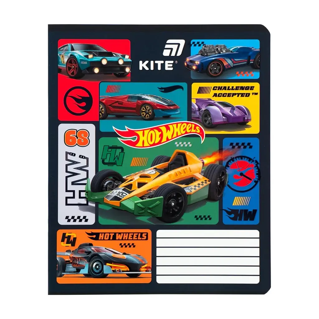 Зошит Kite Hot Wheels, 12 аркушів, лінія (HW26-234), в асортименті - фото 5