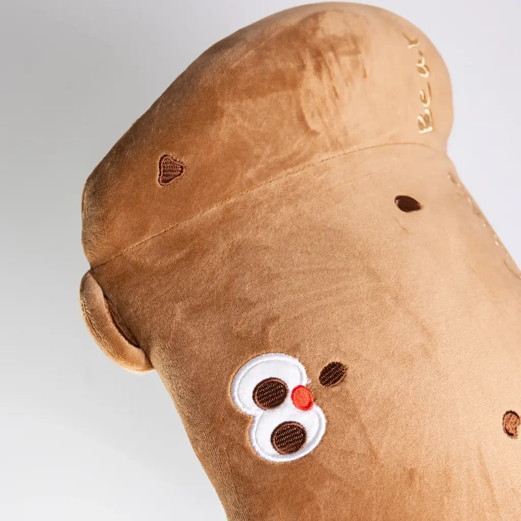 Подушка для попереку Yiwu Cookie Bear Memory Foam 37х25х10 см коричнева - фото 2