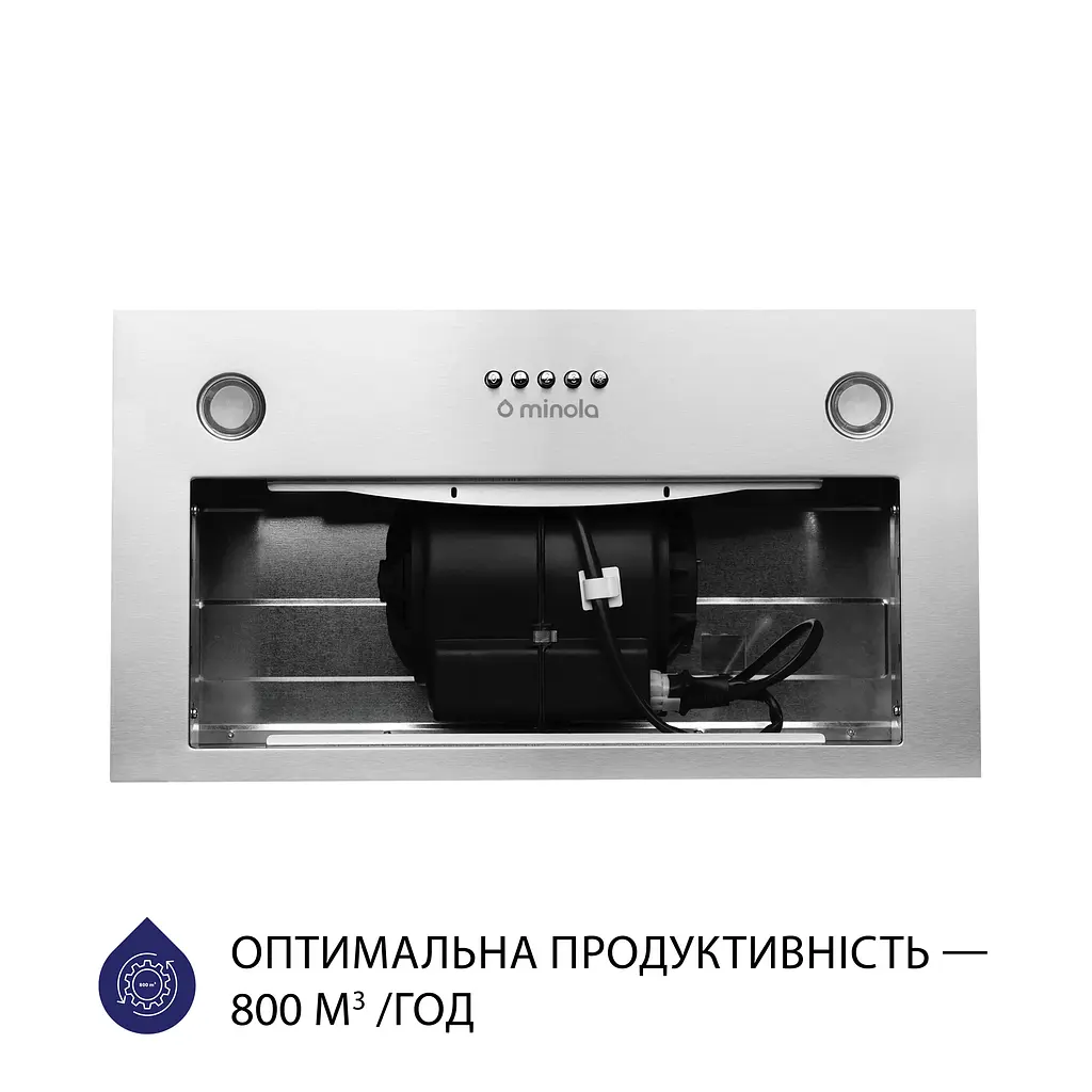 Витяжка вбудована MINOLA HBI 5327 I 800 LED - фото 3