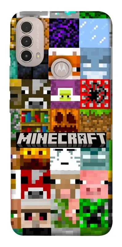 Чохол Demsky Minecraft collage для Motorola Moto E40