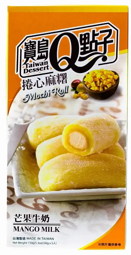 Моті Taiwan Dessert Mochi Roll Mango Milk з ароматом манго, 150 г